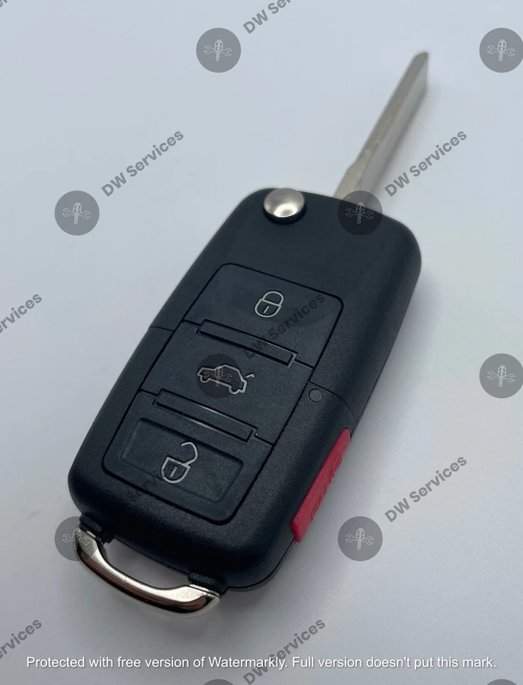 ¡NUEVO! Mando a distancia Volkswagen 4 botones llave abatible 1K0 959 753 P / 48 CAN / NBG92596263 Foto 4 de 4