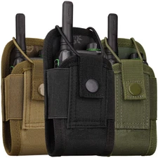 Tactical Molle Radio Walkie Talkie Pouch Waist Bag Outdoor Holder Pocket Holster