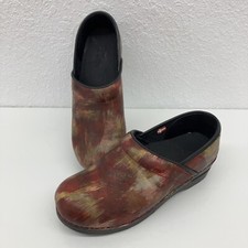Sanita Clogs Womens Shoes Size 8 39 Abstract Original Danish Clogs Comfort