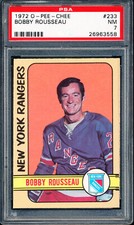 1972 O-PEE-CHEE - #233 BOBBY ROUSSEAU - PSA 7 NM - OPC  [POP 14]