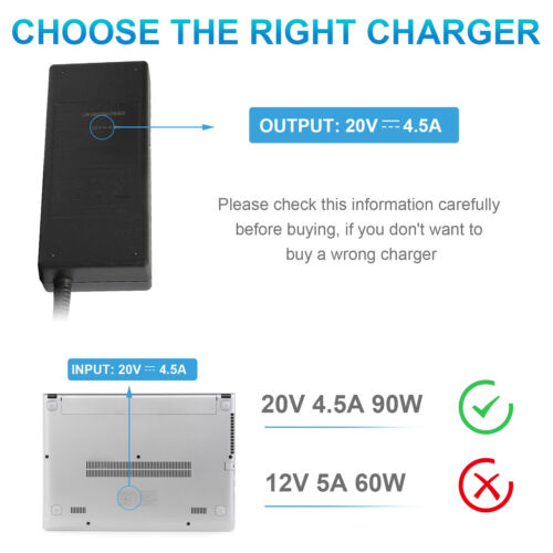 AC Power Supply Adapter 90W for Lenovo ThinkCentre M73 M93 M93p M700 10HY w/PC - Picture 3 of 12