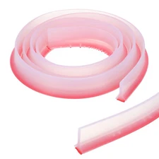 79 Inch Collapsible Shower Threshold Water Dam Guards Clear (1.2" W x 0.6" T)