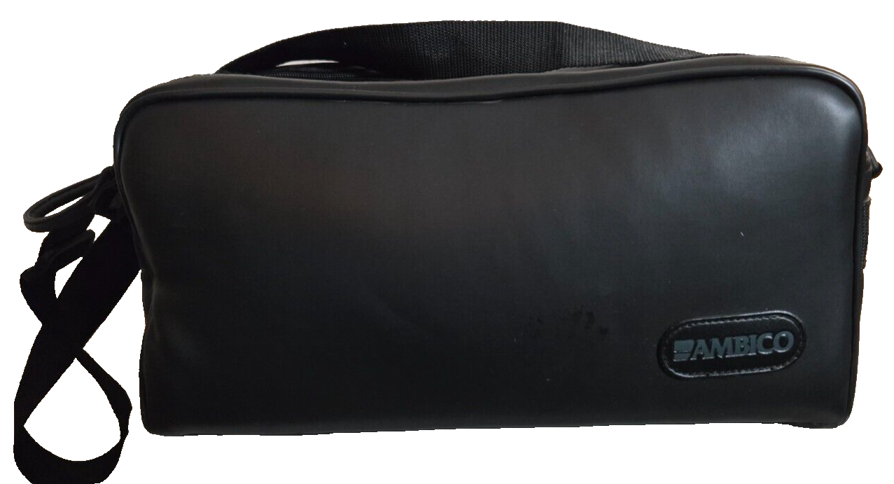 Ambico Camcorder Camera Bag Case Padded Soft Black Shoulder Strap-image