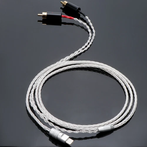 USB C to 2 RCA Audio Cable Audiophile Type C to 2RCA Male Jack Plug Y Adapter - Picture 12 of 19