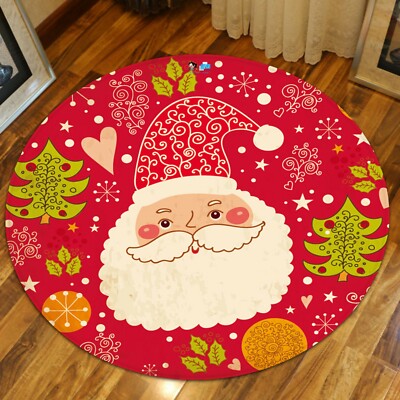 3D Weihnachtsmann C101 Christmas Spiel Rutschfester Teppich Matte Teppich Zoe