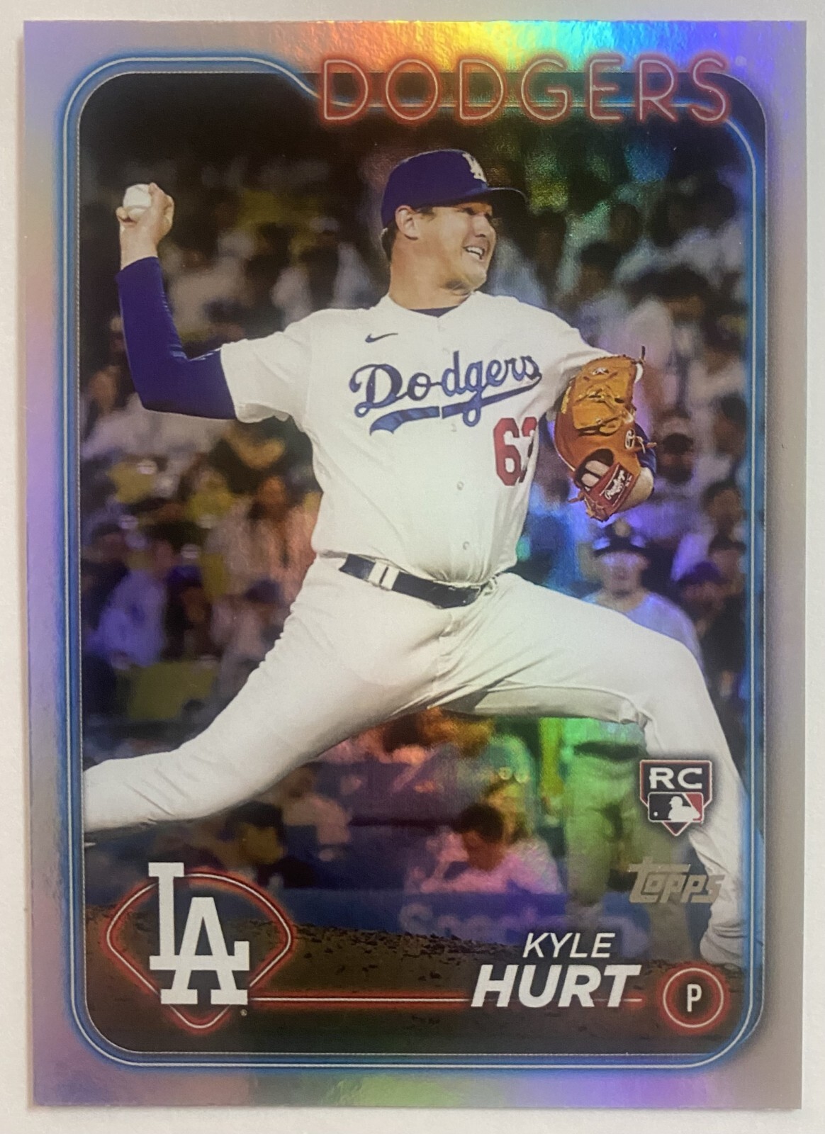 2024 Topps Series 2 Kyle Hurt #583 ROOKIE Rainbow Foil