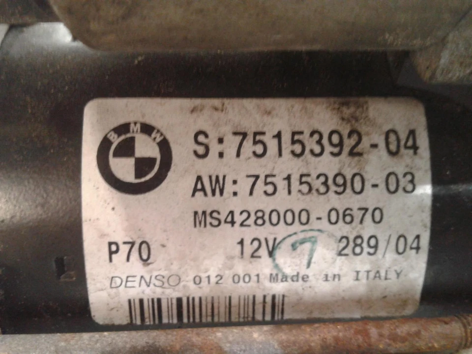 Motor de arranque usado se adapta a: 2005 BMW 330i Grado A Foto 3 de 4