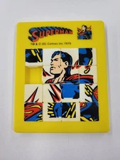 Vintage 1978 SUPERMAN DC Comics Inc. Sliding Puzzle Game. Made In Hong Kong 