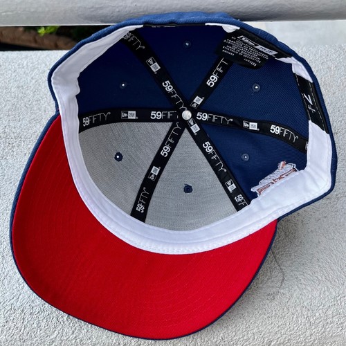 Atlanta Braves Hank Aaron 715 Home Runs 20 Patch New 59FIFTY Fitted Hat 7 1/4 - Picture 6 of 7