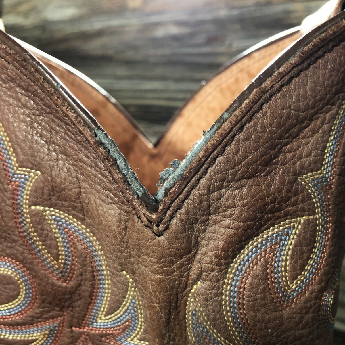 Tony Lama 4005 American Bay Brown Leather Cowboy Western  display picture 3