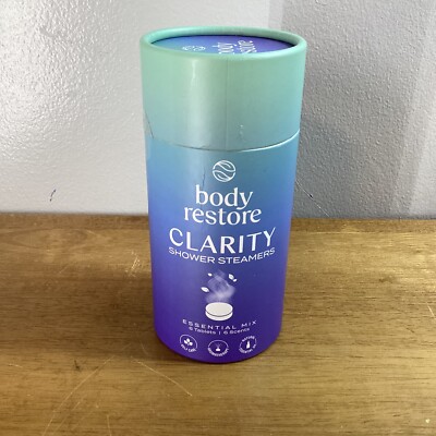 Body Restore Clarity Shower Steamers 6 Tablets New