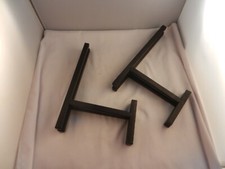 BROWN METAL STANDS - SET OF 2 "NEW" 7" WIDE X 10" TALL EXPANDS TO 9" WIDE