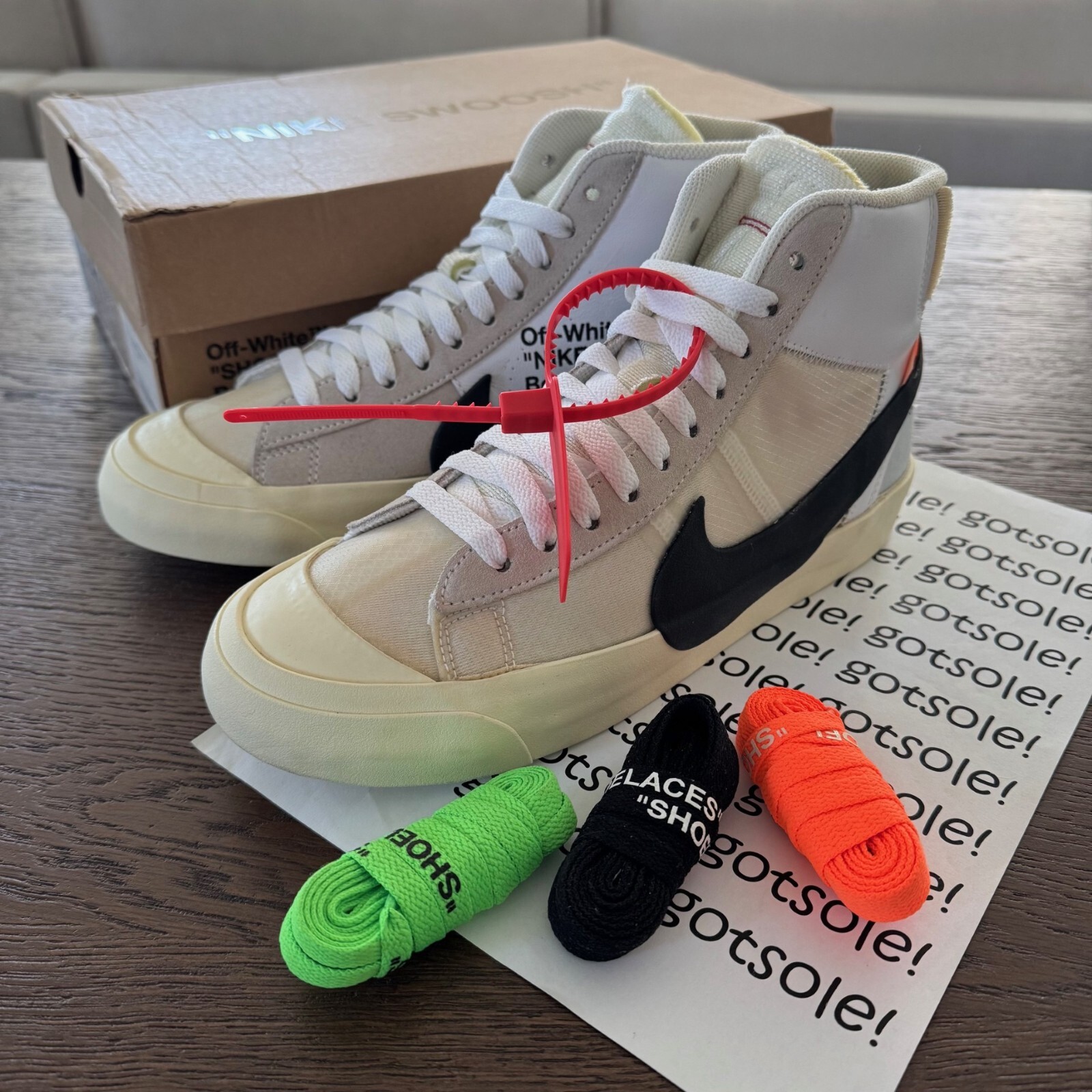 OFF WHITE X NIKE Blazer Nike x Off White "The Ten" UK 6 US 7 AA3832 100 2017