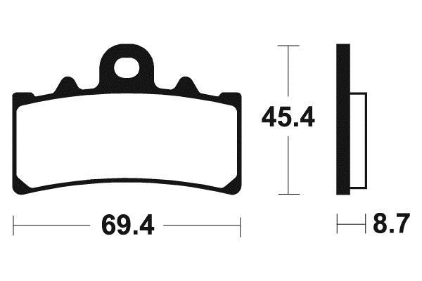 Plaquettes de frein avant moto KTM Duke 125 MA377 - Kit de remplacement 383770