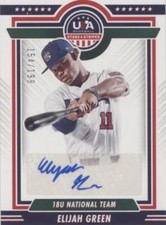 2022 Panini USA Baseball Stars & Stripes - National Team Signatures Elijah Green