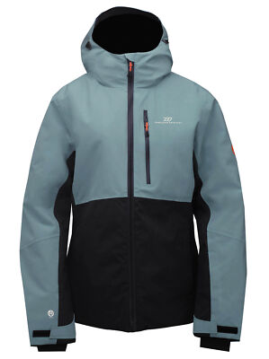 2117 OF SWEDEN WOMEN'S SALA SKI JACKET SIZE LARGE DARK MINT & BLACK 7612923