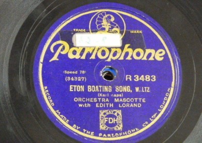 78rpm EDITH LORAND eton boating song / gold & silver waltz R 3483