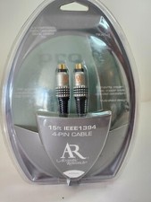 AR 24k Gold Plated 15 Feet IEEE-1394A 4 Pin Cable Male Firewire DV PC Camcorder