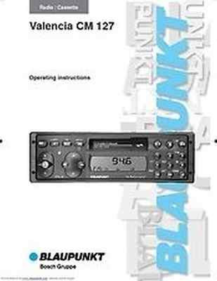 Blaupunkt Bedienungsanleitung  VALENCIA CM 127  bosch gruppe Ausgabe 1997