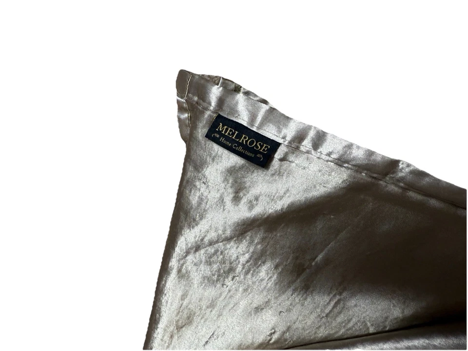 Mel Rose Green Throw Blanket Shaggy Reversible Satin Silky Luxury Vintage 90s - Image 4 of 4