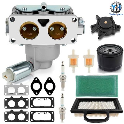 Carburetor & Filter Kit for Briggs 20-25HP V-Twin John Deere LA150 LA130 L120