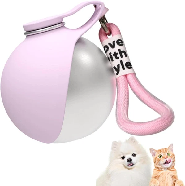 Tokaneit Tragbare Trinkflasche Hunde 285Ml Pink Hundetrinkflasche Edelstahl Falt-image