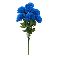 Artificial Carnation Flower Bunch – 12 Heads Faux Silk Flowers