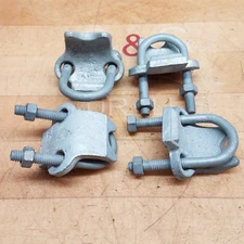 Lot of 4 Appleton PC75RA Conduit Fitting, 3/4" Right Angle Clamp - USED