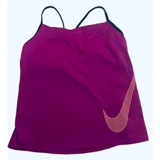 Nike Swoosh Tankini Top With Built In Bra Women  s Size S/P