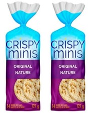 Quaker Crispy Minis Original Large Brown Rice Cakes, 127g 2 Pack