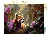 Calvendo Puzzle Red Panda - The Magic Of Flowers In The Himalayas | 1000 Pieces,