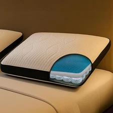 Dark King - Ergonomic Pillow for Neck & Shoulder Support, Side Sleeper, Cooli...