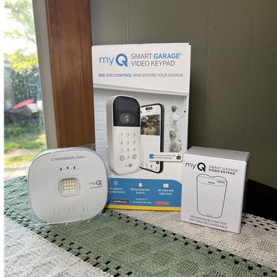 Chamberlain myQ Smart Garage Video Keypad, Rechargeable, LiftMaster Compatible