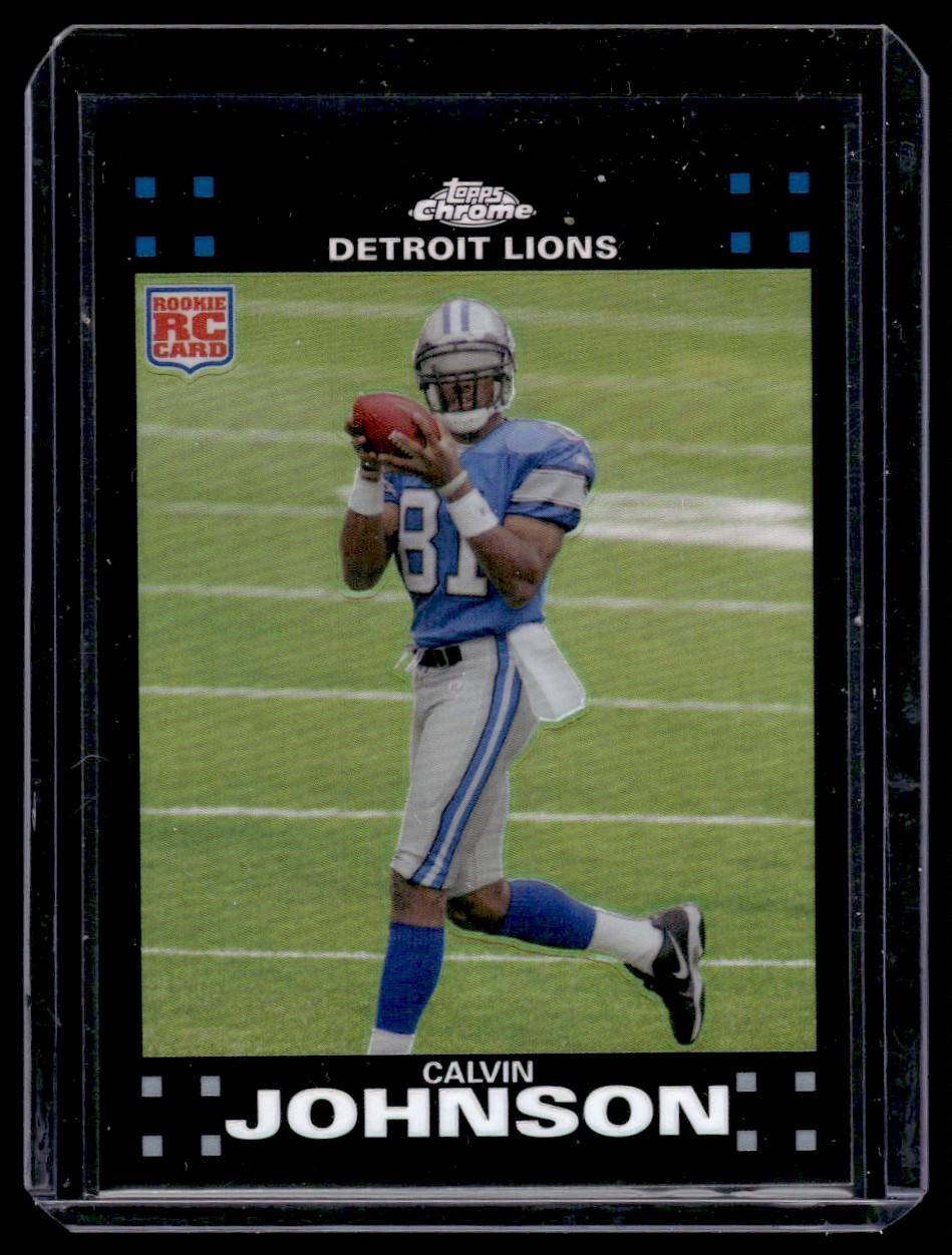 2007 Topps Chrome Refractor Calvin Johnson Rookie #TC200