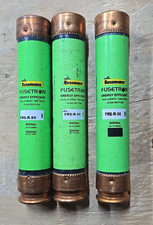 Lot of 3 Fusetron Energy Efficient Dual-Element Time Delay Fuse, 50A, FRS-R-50