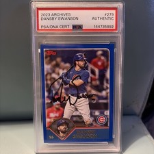 2023 Topps Archives Dansby Swanson Auto PSA Cubs