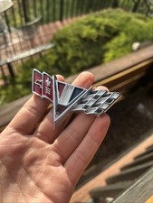 1964-1967 Chevy V-flag Fender Emblem Original Very Nice Shape