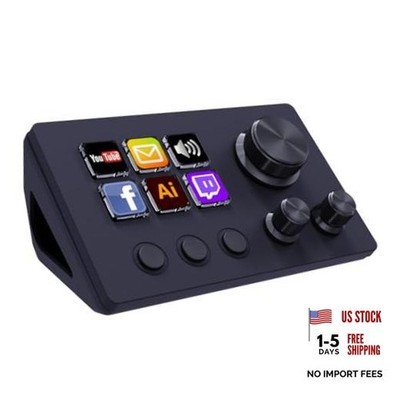 Stream Controller Deck with12 Customizable Macro Keypad to Trigger N3 Black