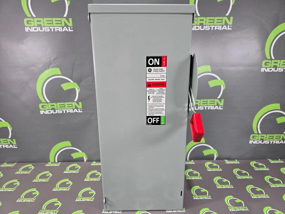 NUEVO INTERRUPTOR DE DESCONEXIÓN DE SEGURIDAD FUSIBLE 100A ABB/GE TH3363R 600VAC NEMA3R 3 POLOS - Imagen 2 de 4