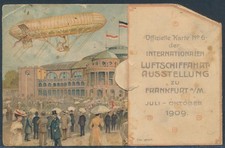 Pionierflugpost ILA 1909 Klappkarte offizielle Karte No.6 Sonderstempel (S28554)