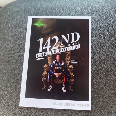 2025 Parkside NTT Indy Car Racing MARQUEE MOMENTS Card #53 Scott Dixon Podiums