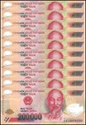 Vietnam 200000 Dong, 2020, P-123k, UNC, Polymer X 10 PCS