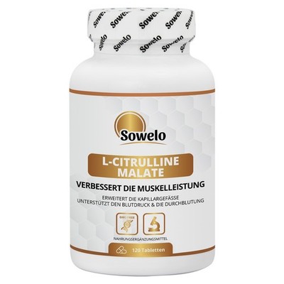 L-Citrullin Malat 1000 mg   Tabs   Muskelpump, Durchblutung & Leistung   Sowelo