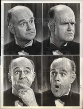 1956 Press Photo collage of Fibber McGee's expressions by actor Bob Sweeney