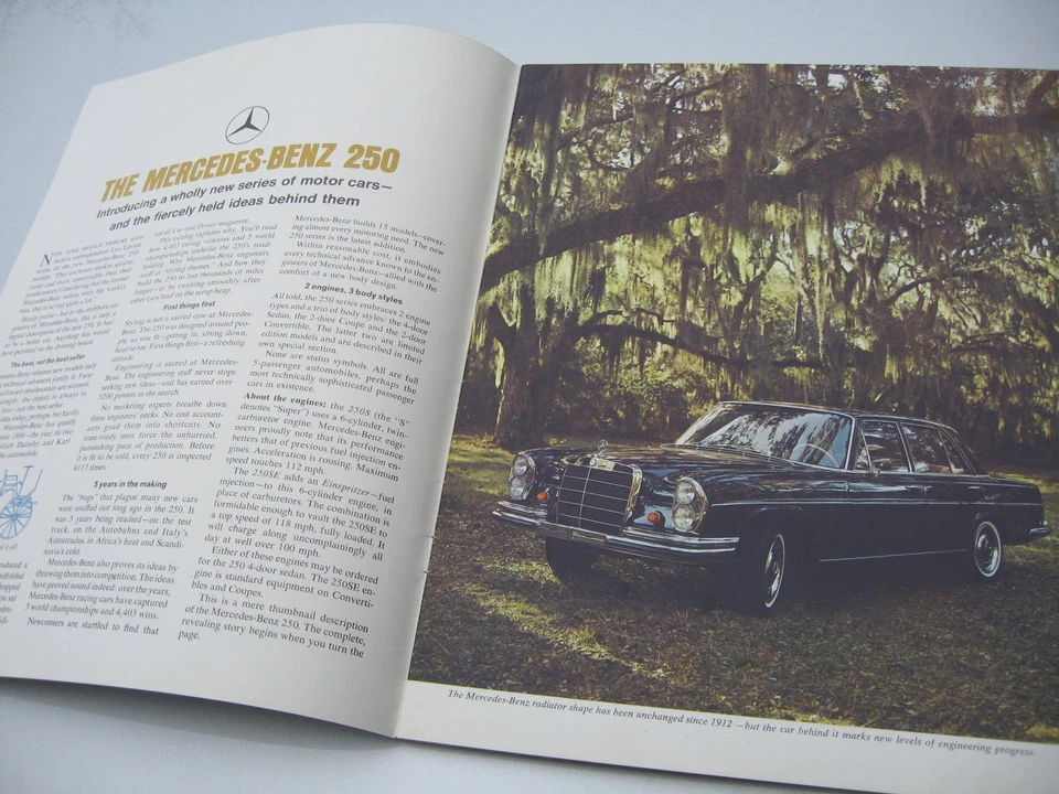 Mercedes-Benz 250 SE W 111 / 250 SE Cabriolet 1965-67 Original-Prospekt USA - Изображение 3 из 4