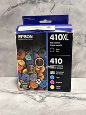 Epson Genuine 410XL Black 410 Photo Cyan Magenta Yellow Cartridge 2026 Sealed