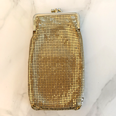 VTG Whiting & Davis EXTRA Long Cigarette Case Glasses/ Vanity/ Phone  STUNNING!!