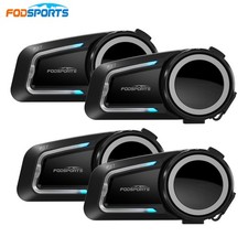 4Pcs FX7 Motorcycle Bluetooth Headset 10 Ride...