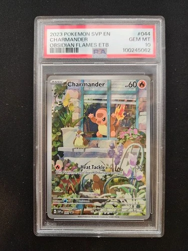 PSA 10 GEM MINT Charmander Obsidian Flames ETB Promo Pokemon SVP 044