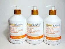 RAW Simply Hand Wash RAW COCONUT + MANGO Cold Press Extracts (Pack 3)